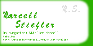 marcell stiefler business card